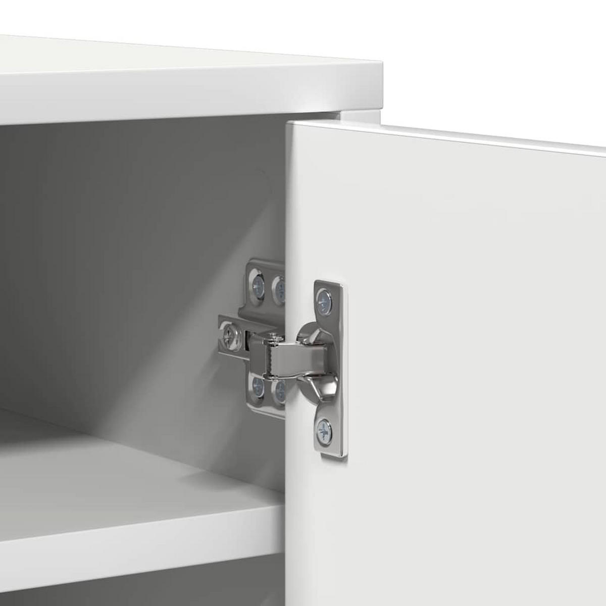SCHUHSCHRANK Weiss 60/35/92 Cm Holzwerkstoff - Weiß, Holzwerkstoff (35/92/60cm) - vidaXL