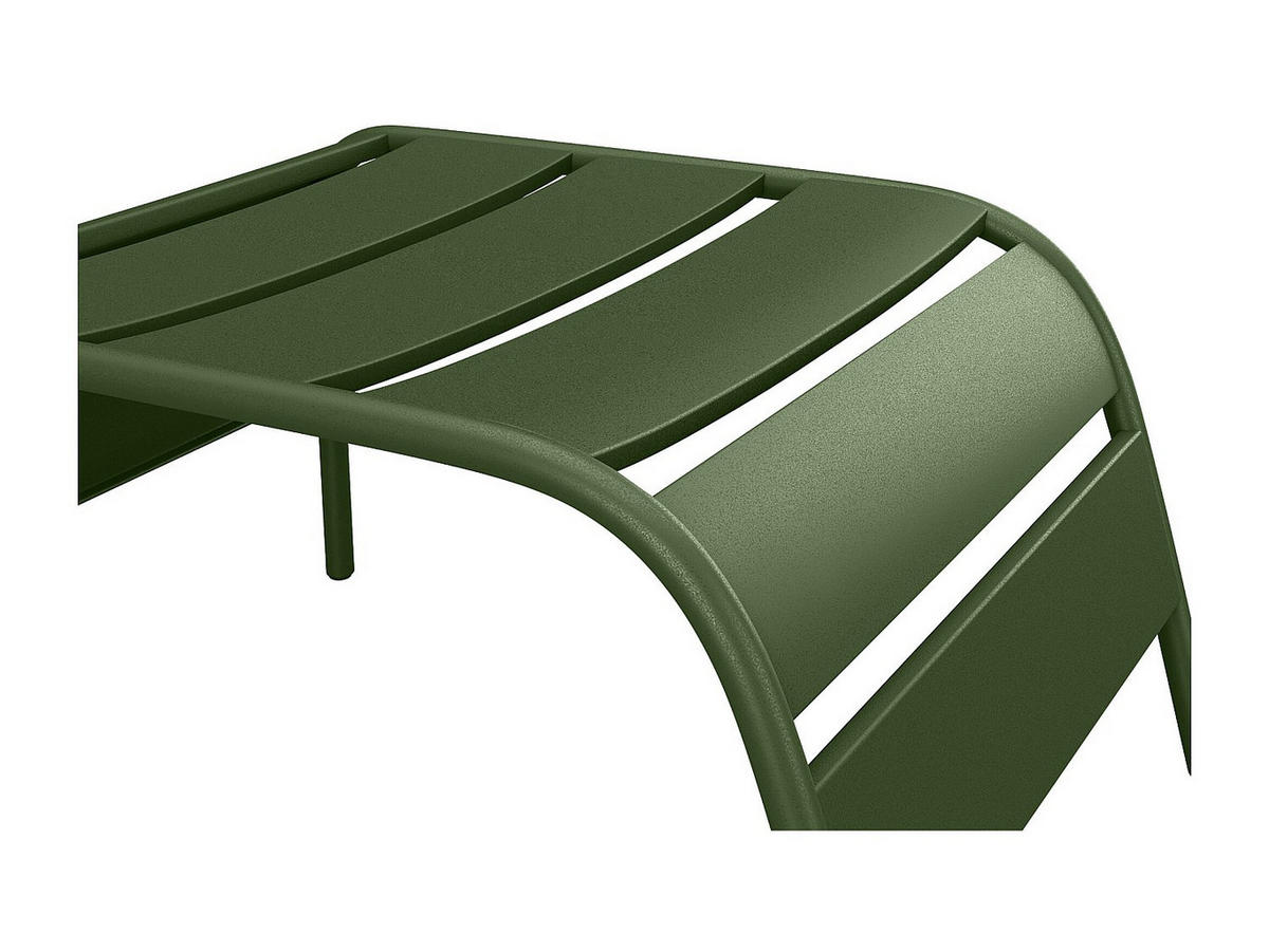 FUSSBANK - 51 x 60 x 32 cm - Metall - Khaki - MIRMANDE von MYLIA - Grün, Metall (61.5/33/50cm) - Vente-Unique