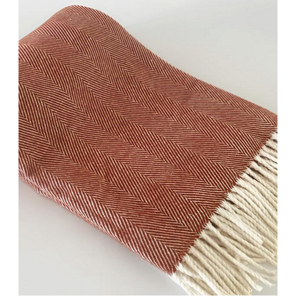 Thumbnail - Sowl Decke., Terra cotta, Textil, 140x220 cm, Wohntextilien, Decken
