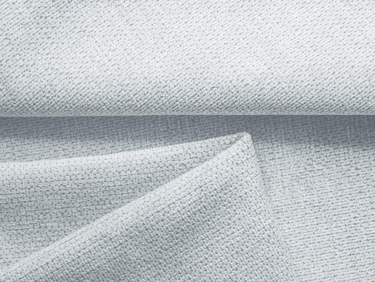 ECKSOFA mit Schlaffunktion Chenille Stoff Blau - Blau/Schwarz, Kunststoff/Textil (160/258cm) - Makamii