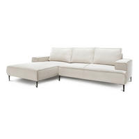 ECKSOFA May Beige 275 × 44 × 173 cm - Beige, Textil (275/44/173cm) - Pillovely