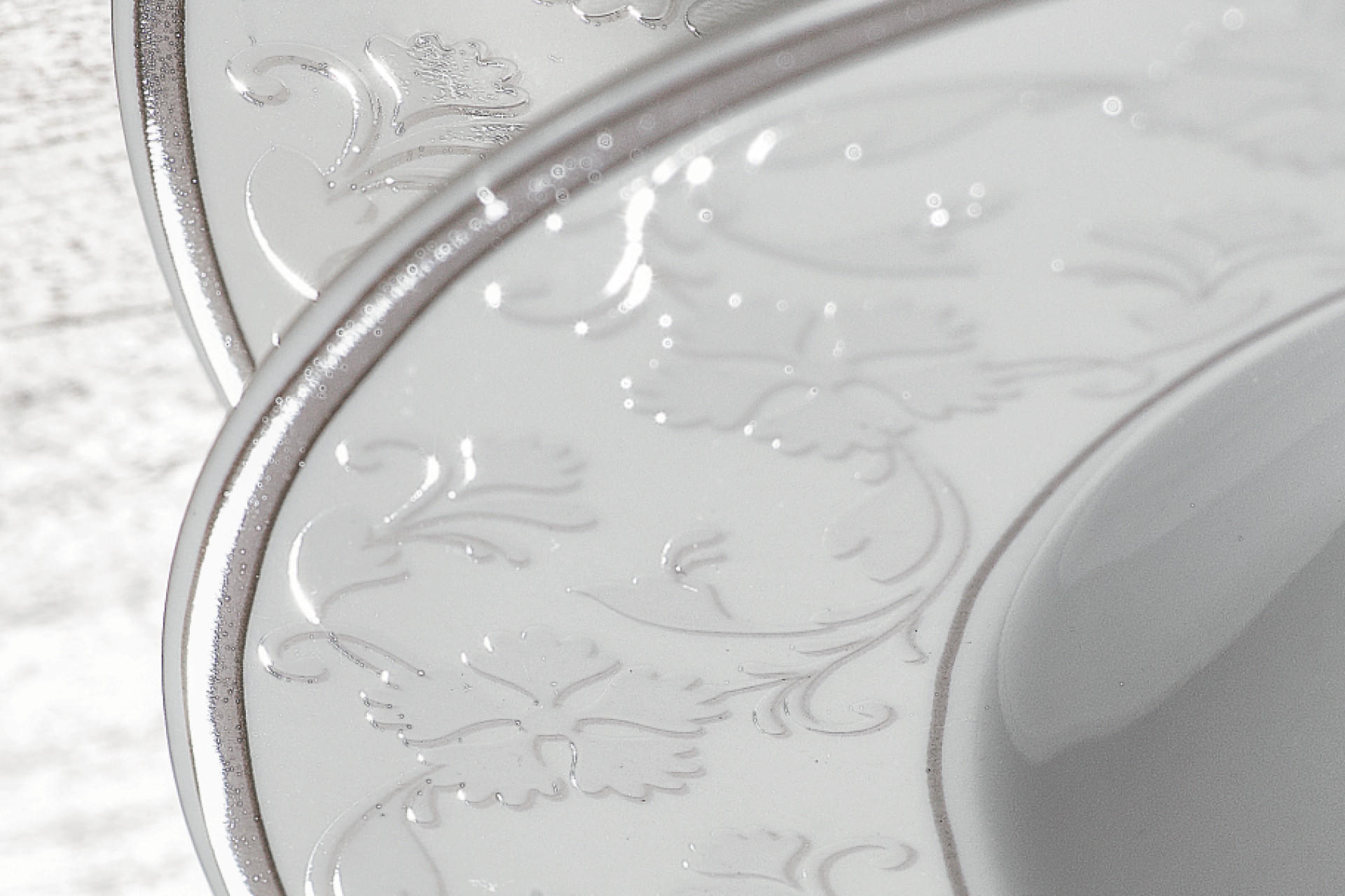 Porcelán se vzorem - detail
