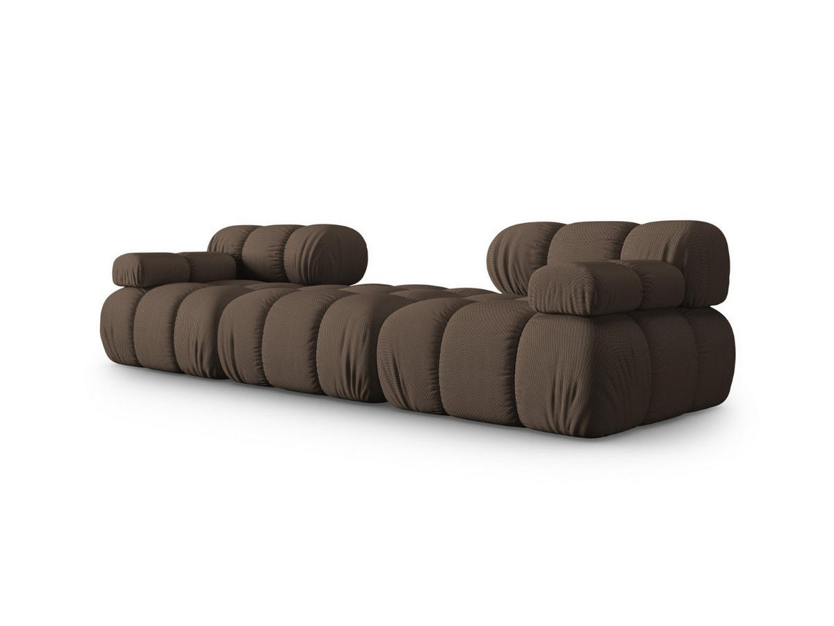SOFA modular Bellis aus 3D-Stoff braun 3 Sitzplätze - Braun, Textil (188/70/188cm) - Micadoni