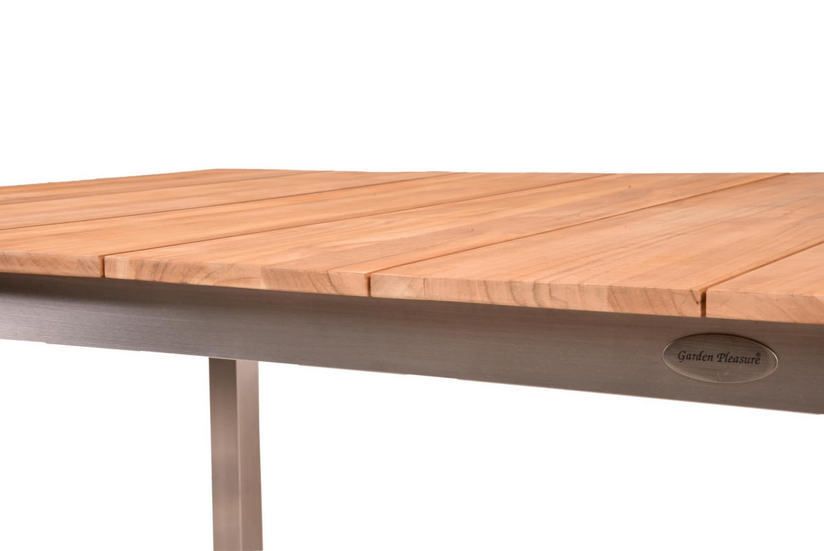 GARTENTISCH Tina Terrassentisch - Braun, Holz (200/90/75cm) - DELUKE