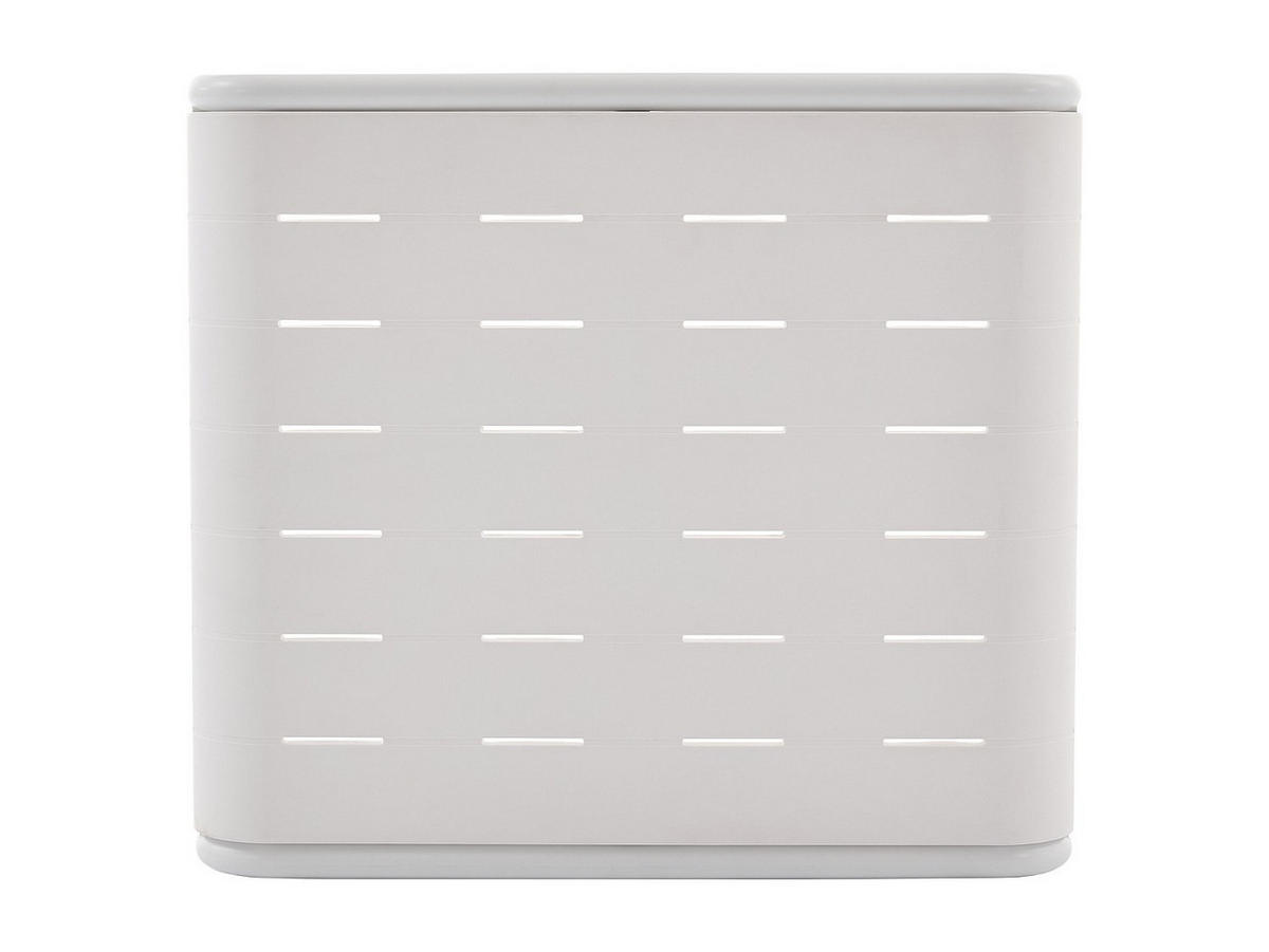 GARTENESSGRUPPE im Set - 2 Personen-Sitzer - Plastik - Terracotta, Weiß - - Weiß, Kunststoff - Vente-Unique