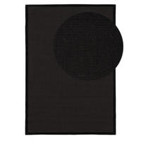 SISAL koberec Sana Černá 160x230 cm - černá, přírodní materiály/umělá hmota (160/1cm) - KUNSTLOFT