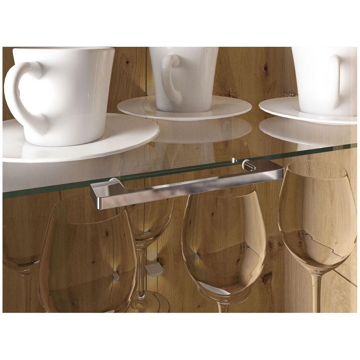 WOHNZIMMER-SET 4-TLG. Akron-131 - Weiß, Holzwerkstoff (599/196/42cm) - Lomado