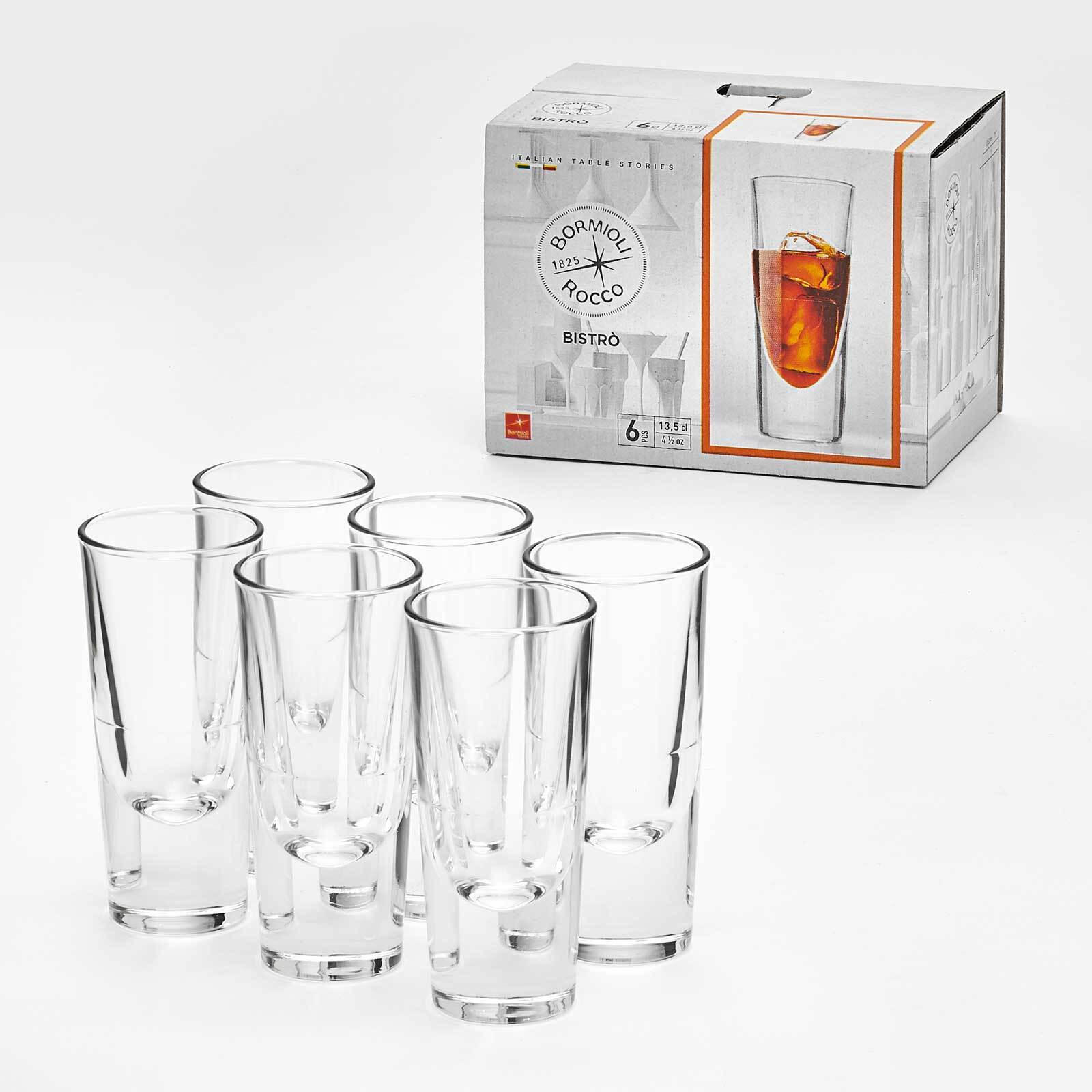 APERITIFGLÄSER Bistro transparent 140 ml 6er Set - Transparent, Glas (0.14L) - Bormioli Rocco