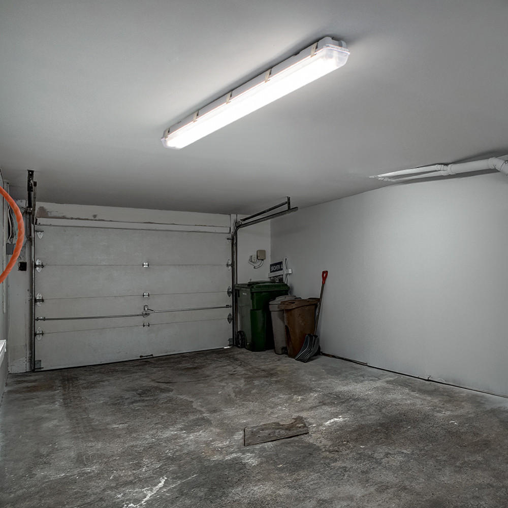 LED DECKENLEUCHTE Kunststoff Weiß - Weiß, Kunststoff (150/6.4/6cm)