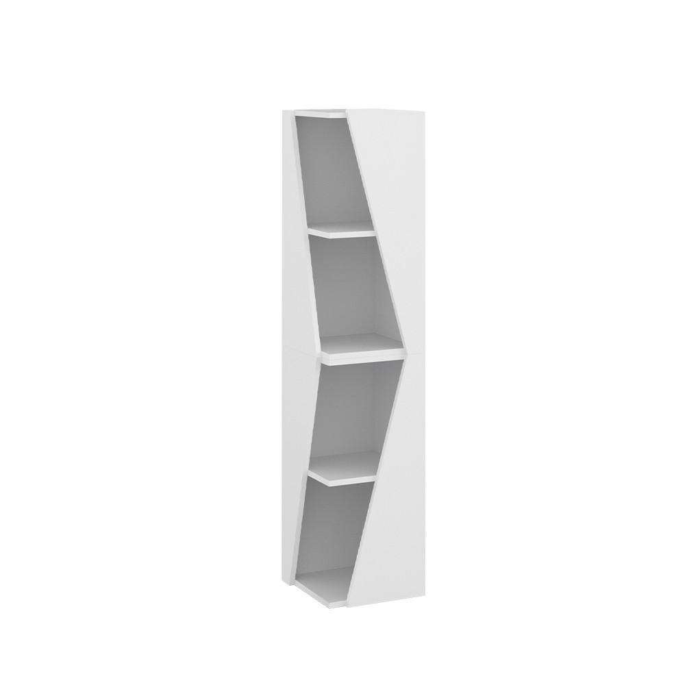BADSCHRANK Benno Weiß 31.6 x 70.5 cm mit 3 Ablagen - Weiß, Holzwerkstoff (31.6/70.5/31.6cm) - Vicco