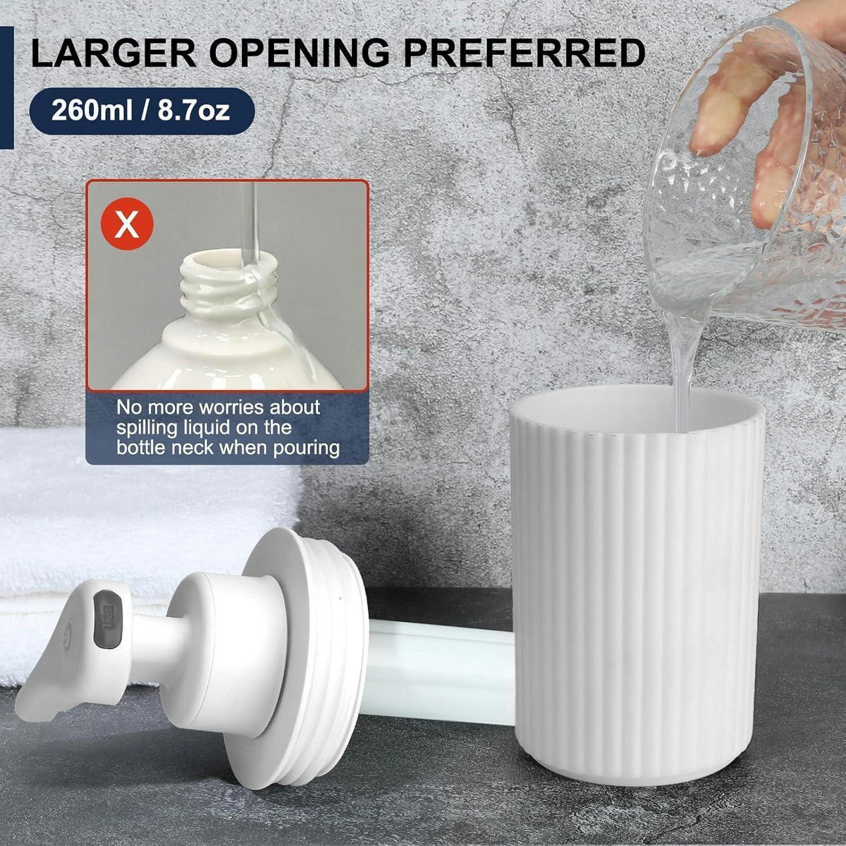 SCHAUMSEIFENSPENDER Automatisch Weiß 260 ml - Weiß, Kunststoff (8/17/9cm)