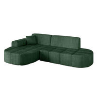 ECKSOFA Ottomane Links LIVO-L1 - 252x173x79,5 cm Grün - Grün, Holzwerkstoff/Textil (252/173cm) - ALTDECOR