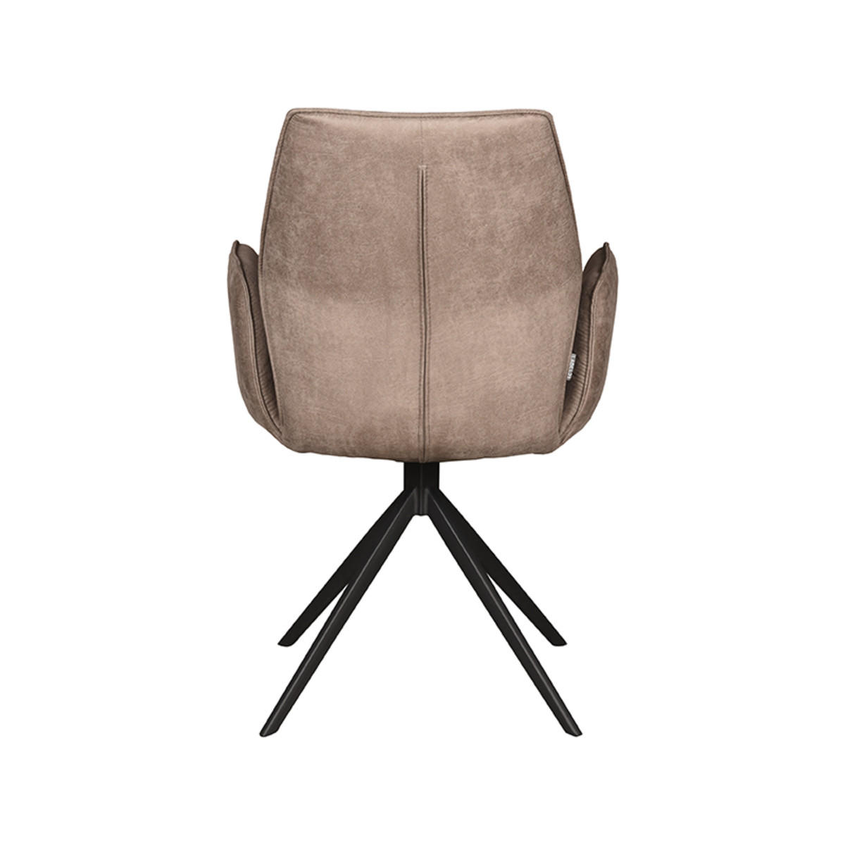 ESSZIMMERSTUHL Mellow Taupe 63/58/92 cm 2er-Set - Taupe, Textil (58/92/63cm) - LABEL51