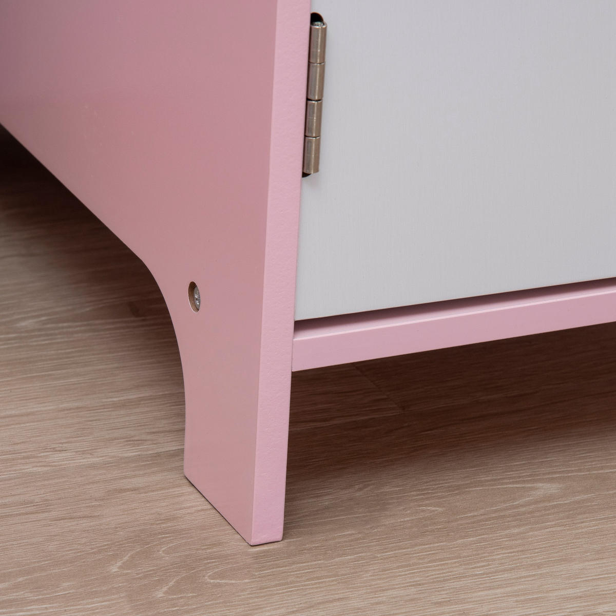 KINDER-SCHREIBTISCHSET DE-17513 mit Weißwandtafel und Stauraum Rosa - Pink, Holzwerkstoff (90/85/45cm) - ComfortXL