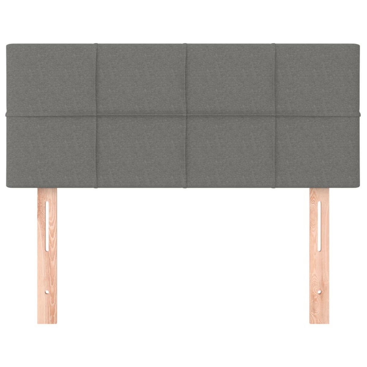 KOPFTEIL mit Karosteppung 100/5 cm, 78/88 cm Hoch, aus Stoff, in Dunkelgrau - Dunkelgrau, Textil (5/88/100cm) - vidaXL