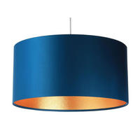 HÄNGELEUCHTE Gold 60/30 cm - Türkis/Goldfarben, Kunststoff (60/1.1/30cm) - ONZENO