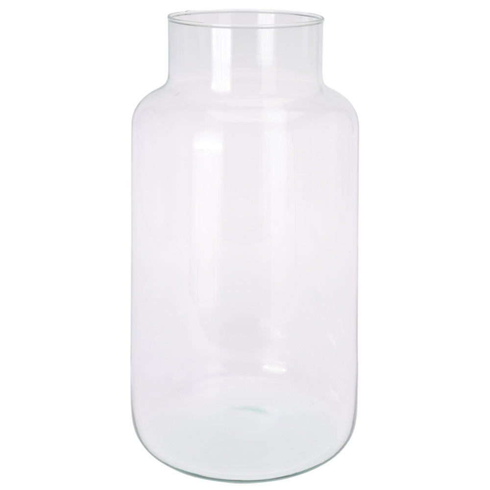 VASE Recycling Transparent 19/19/35 cm Glas - Transparent, Glas (35cm) - Mondex