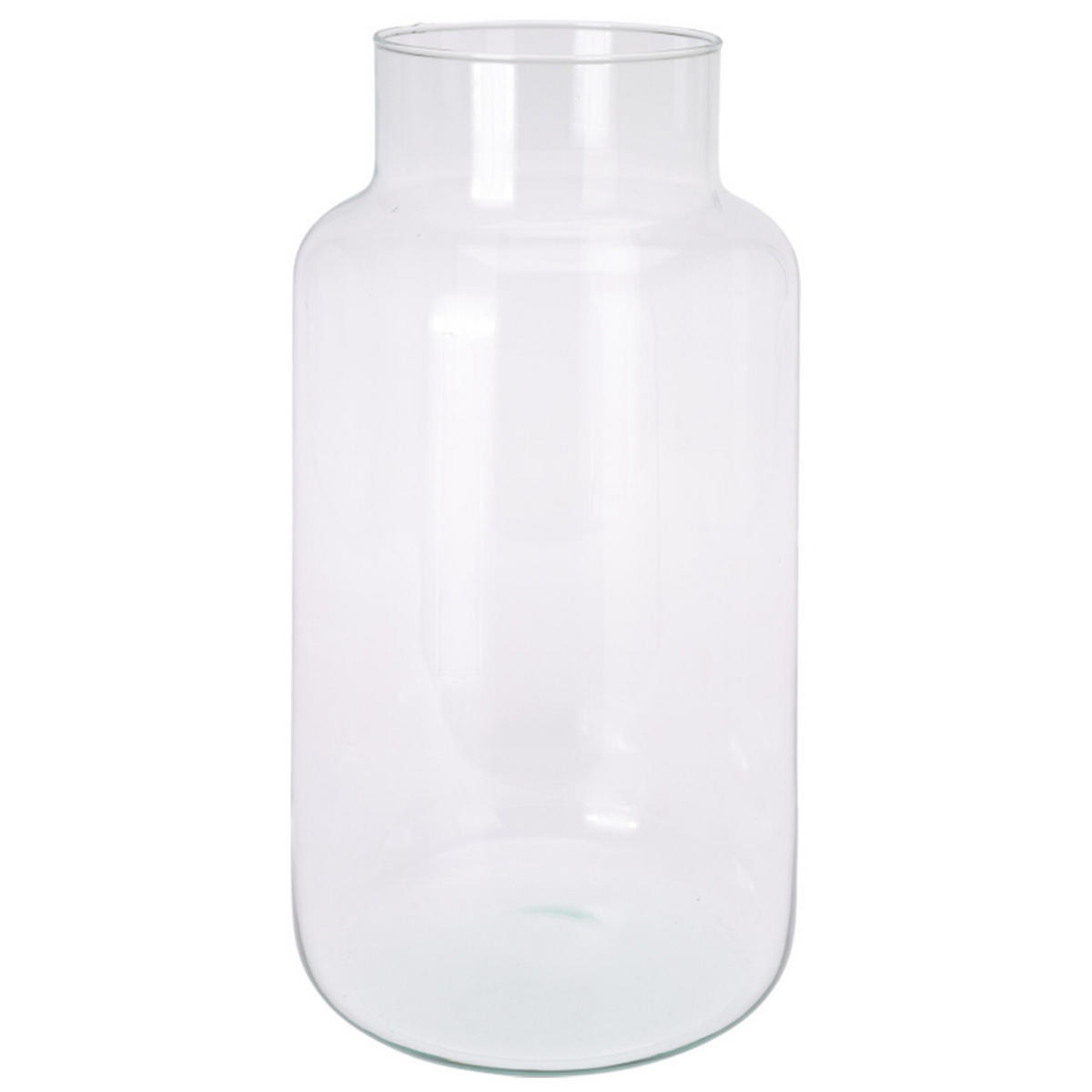 VASE Recycling Transparent 19/19/35 cm Glas - Transparent, Glas (35cm) - Mondex