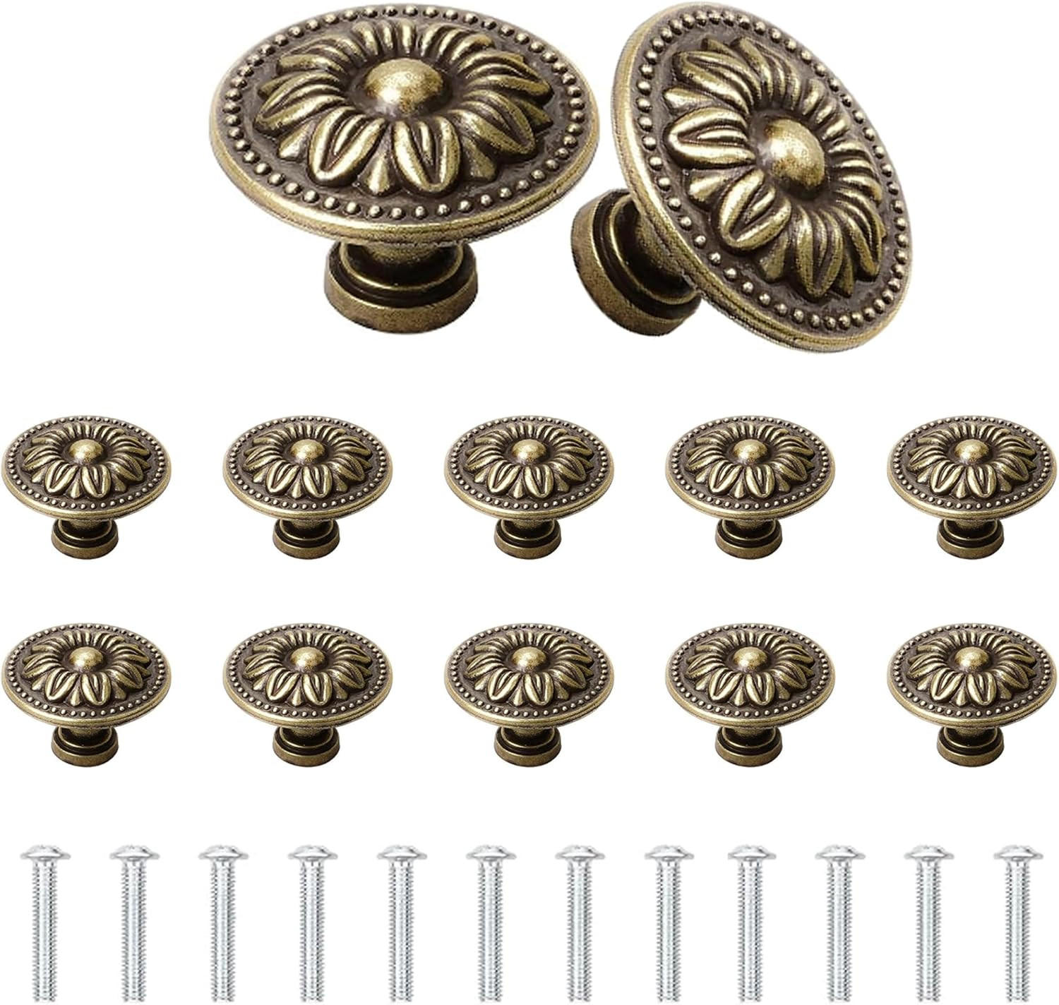 SCHRANKKNOPF Schwarz 12er-Set 30 mm - Orange, Kunststoff (3.2/2.5/3.2cm)