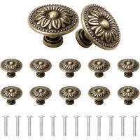 SCHRANKKNOPF Schwarz 12er-Set 30 mm - Orange, Kunststoff (3.2/2.5/3.2cm)