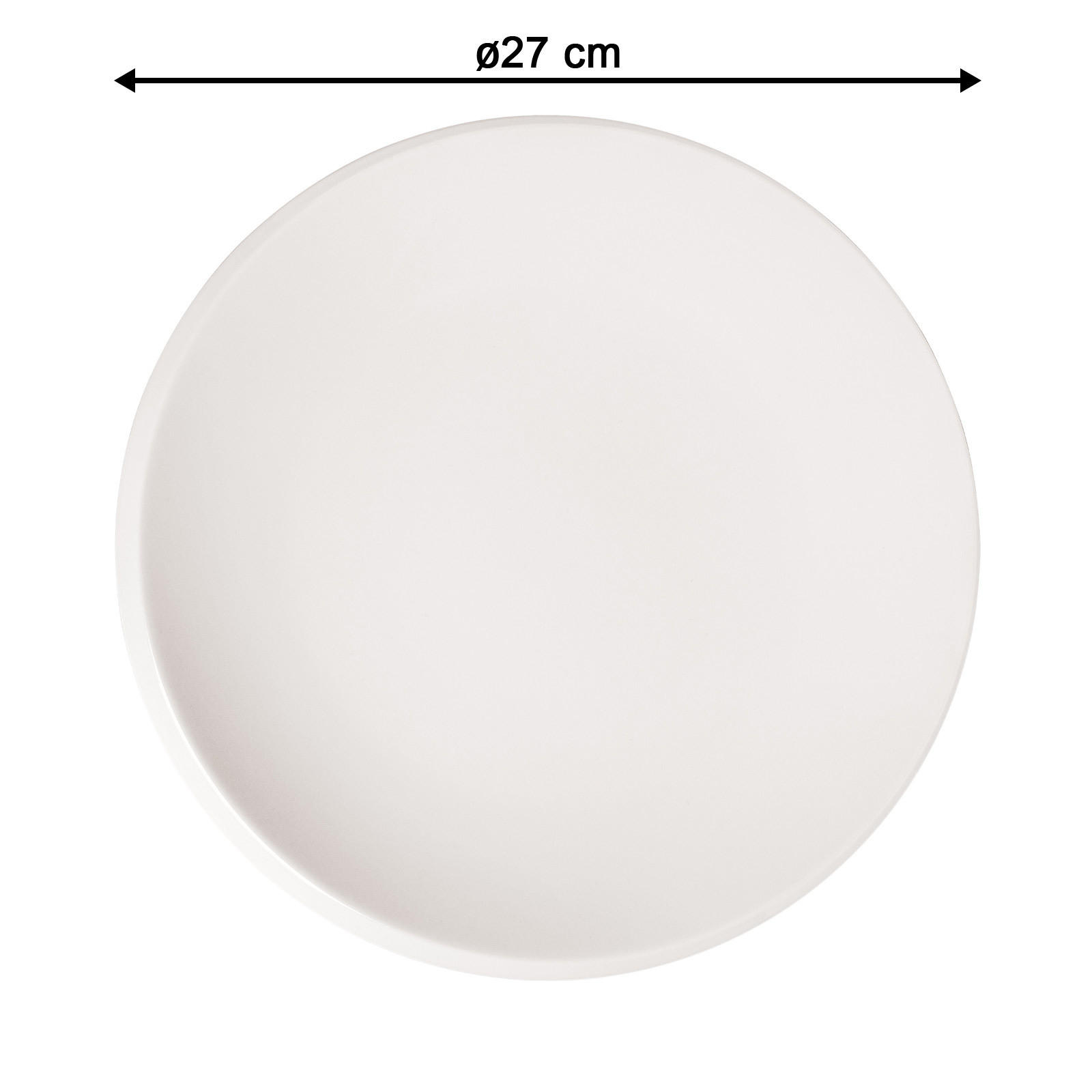 SPEISETELLER NewMoon weiß ø 27 cm 6er Set - Weiß, Keramik (27cm) - Villeroy & Boch
