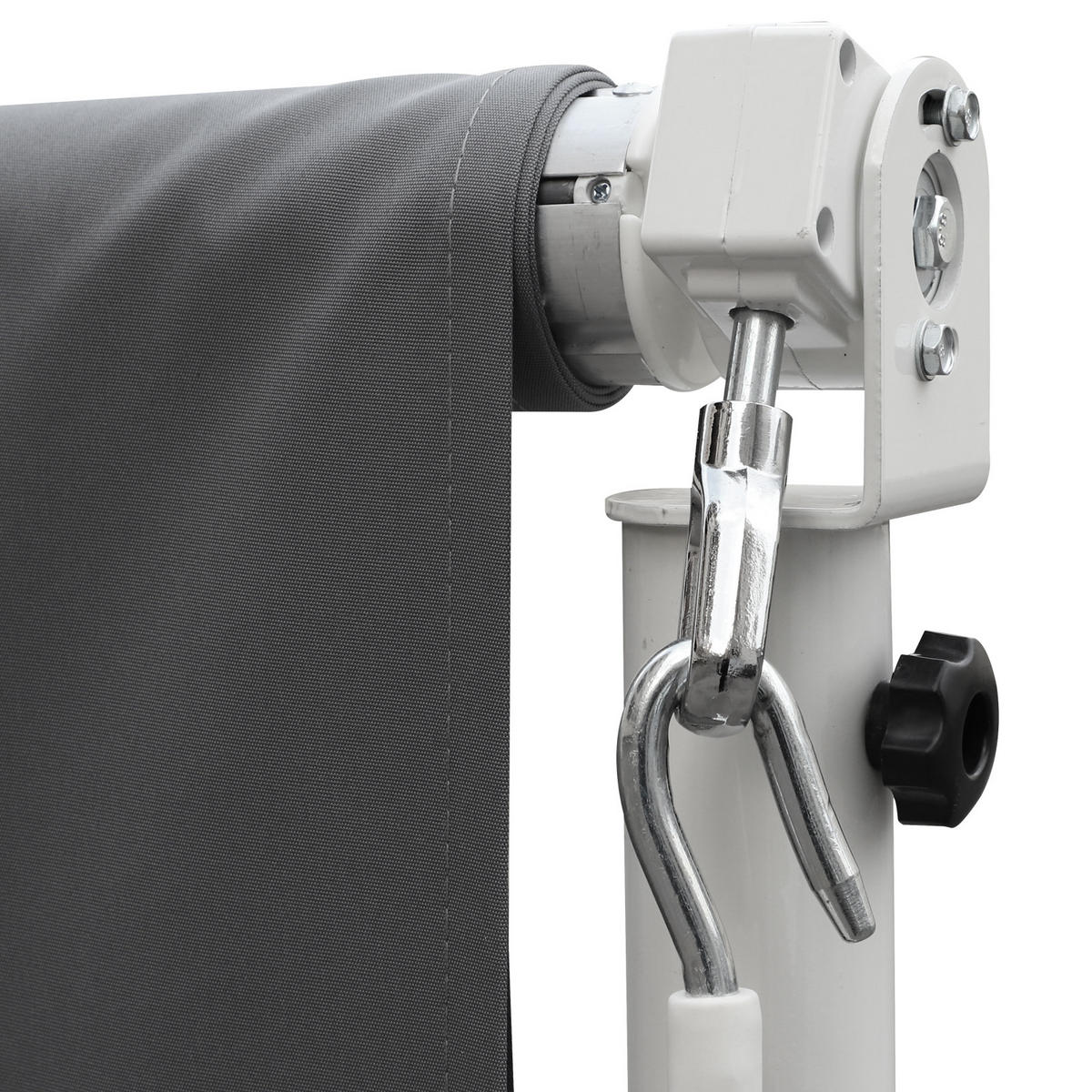 STANDMARKISE, Grau/Kaffee, Metall, Polyester - Grau, Metall (298/255/395cm) - Outsunny