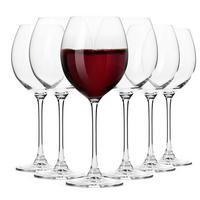 ROTWEINGLÄSER VENEZIA, 6ER-SET, 380 ML - Transparent, Glas (0.38L) - Krosno Glass
