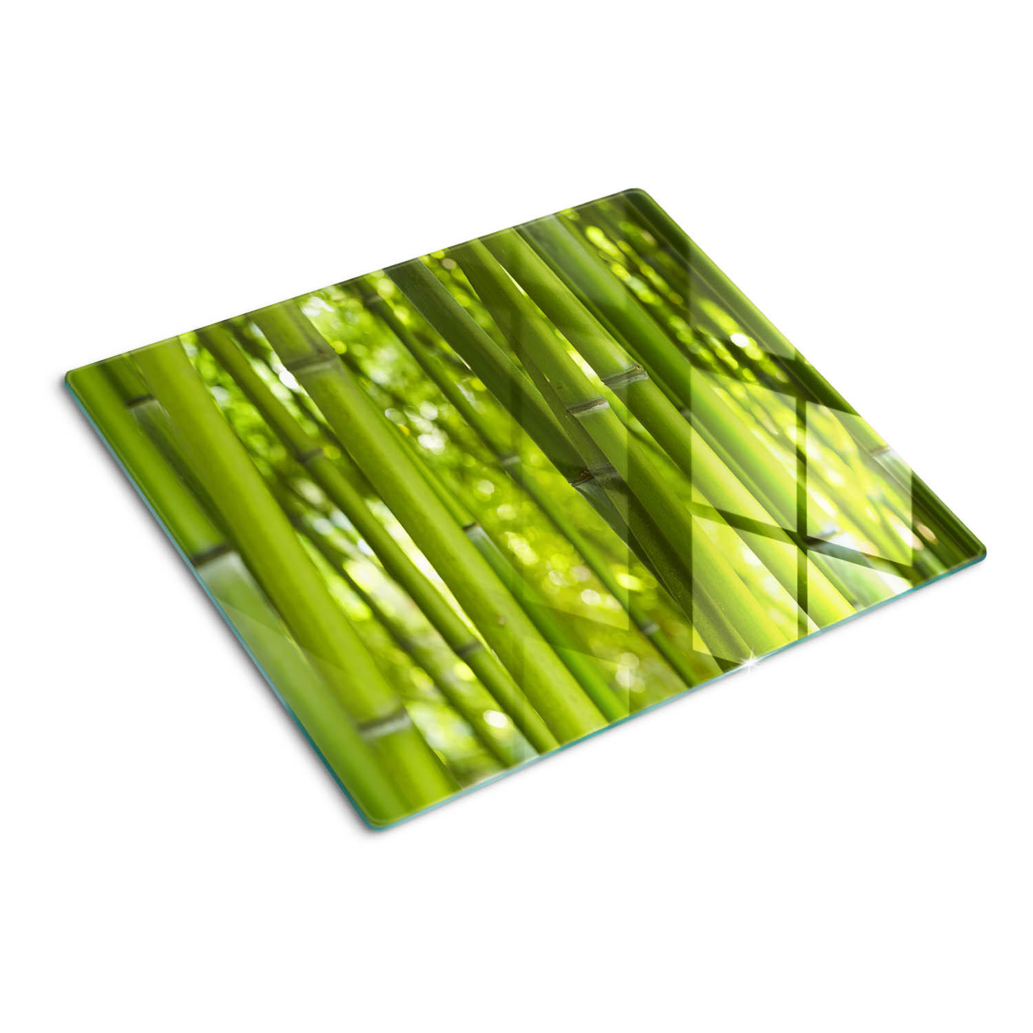 GLASPLATTE 60x52 cm Bambus - Grün, Glas (60/0.4/52cm) - TULUP