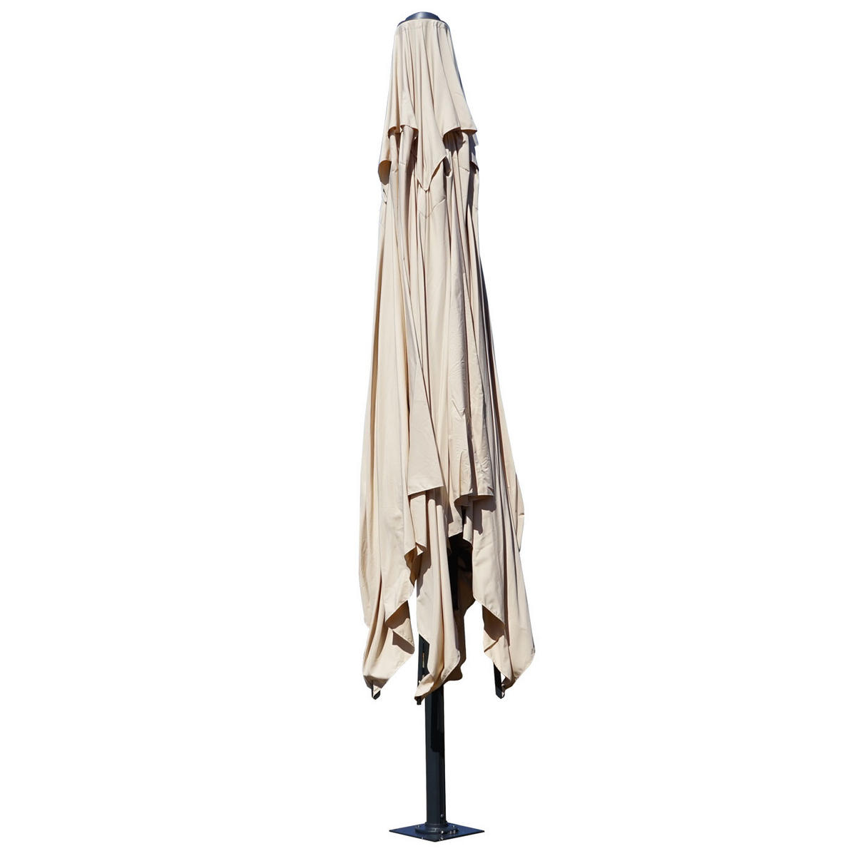 GASTRONOMIE-LUXUS-SONNENSCHIRM Cremeweiß - Weiß, Textil (500/500cm) - MCW
