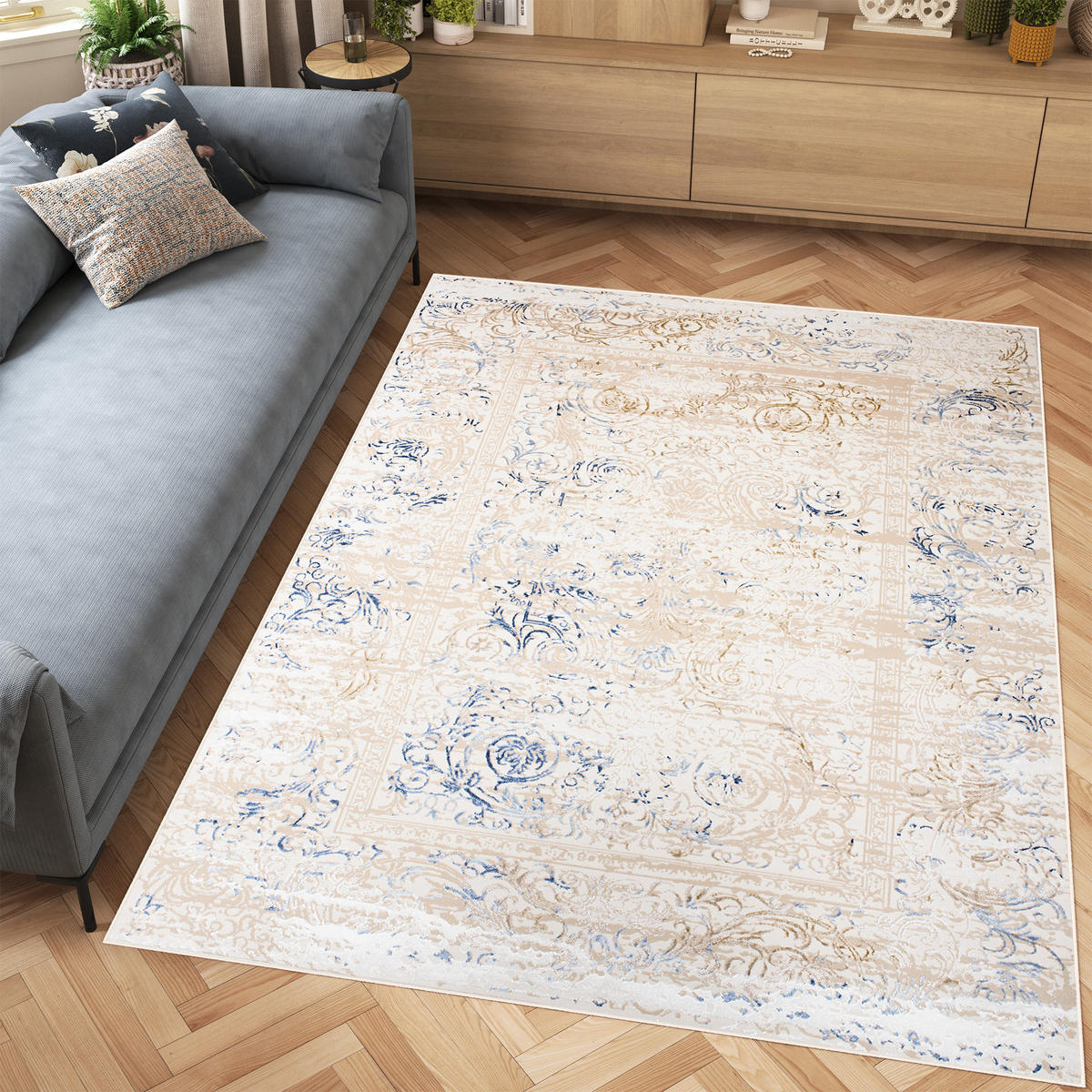 TEPPICH HERA Creme 80/150 cm - Creme, Textil (80/150cm) - Tapiso
