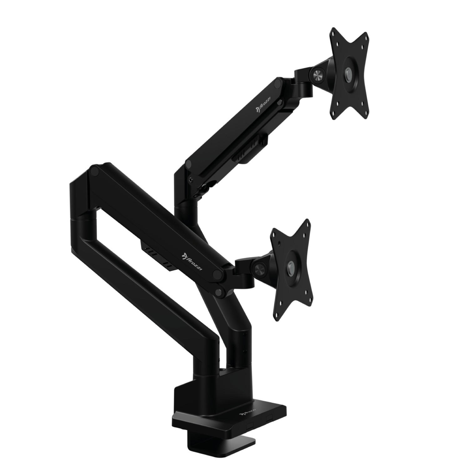 MONITORARM Alzare Neo Duo Schwarz - Schwarz, Metall (51/99/50cm) - Arozzi