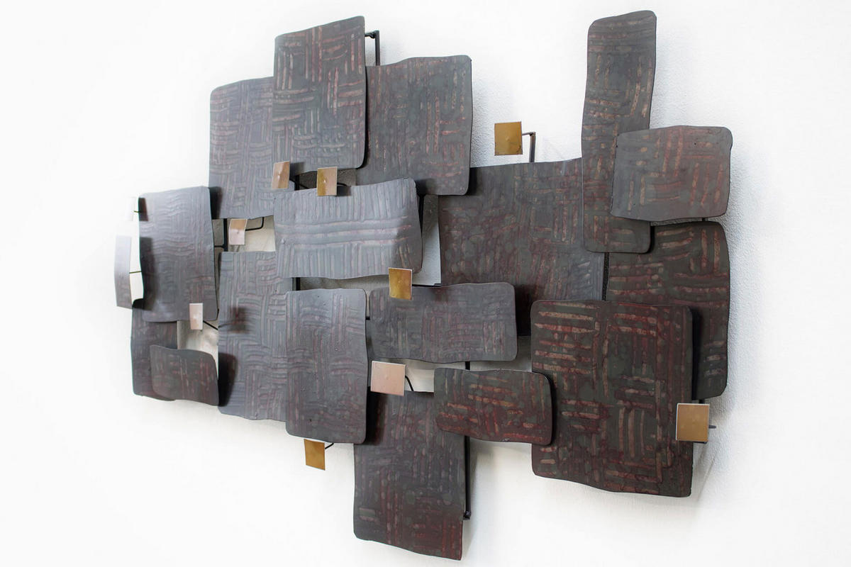 WANDDEKO Braun 103,5/62 cm - Braun, Metall (2.7/62/7cm) - KUNSTLOFT