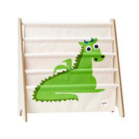 BÜCHERREGAL Motiv: Drache - Grün, Textil (63/60/26cm) - 3Sprouts