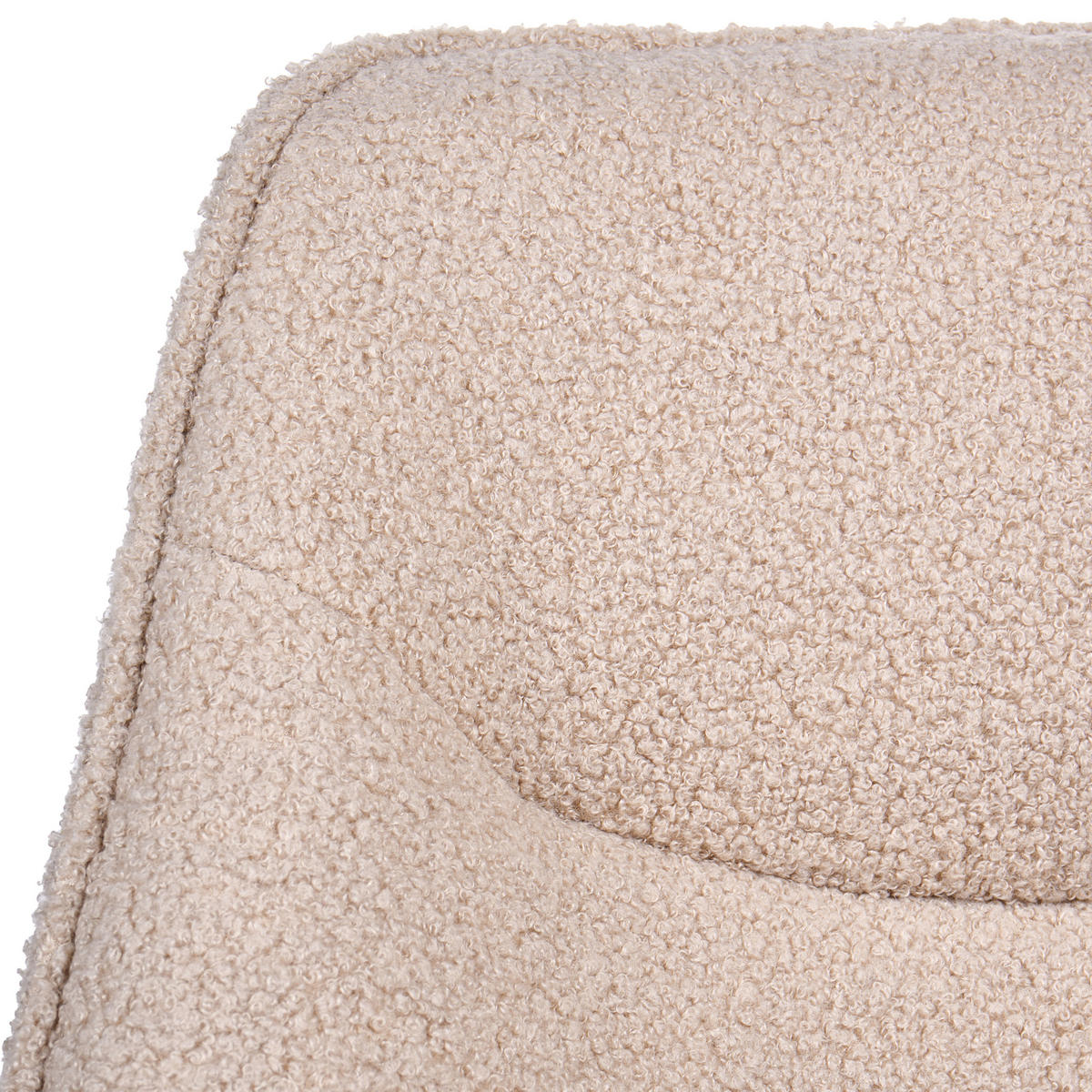 KANCELÁŘSKÁ ŽIDLE Bouclé Béžová Ardelle - béžová, textil (68/82/60cm) - Beliani