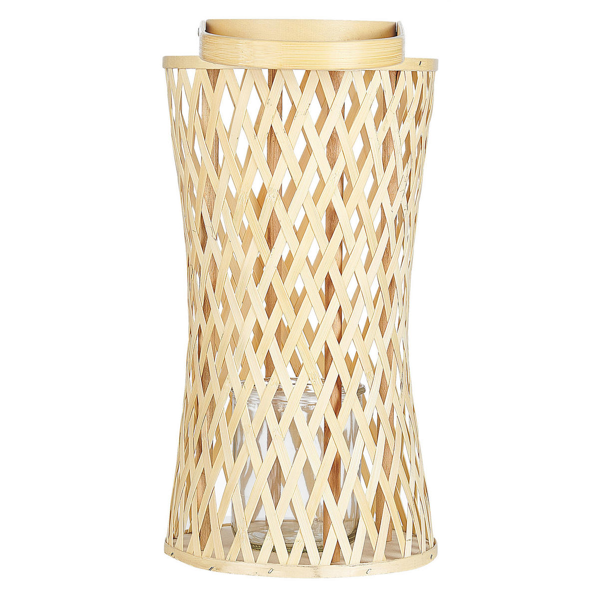 FELINAR bambus 38 cm culoare naturală Mactan - bej/culoare naturală, lemn (26/38/14cm) - Beliani