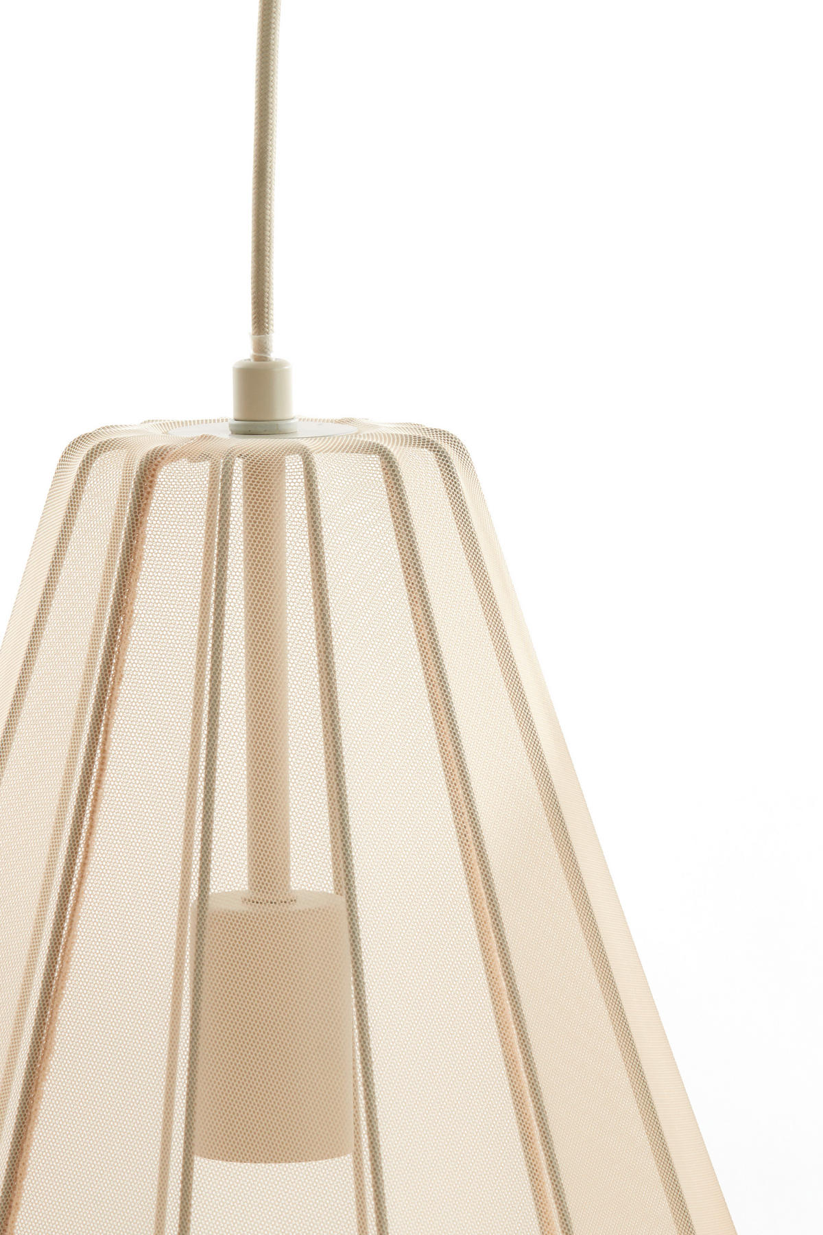 HÄNGELAMPE Itela Braun Ø80/40 cm - Braun, Textil (80/8/40cm) - Light & Living