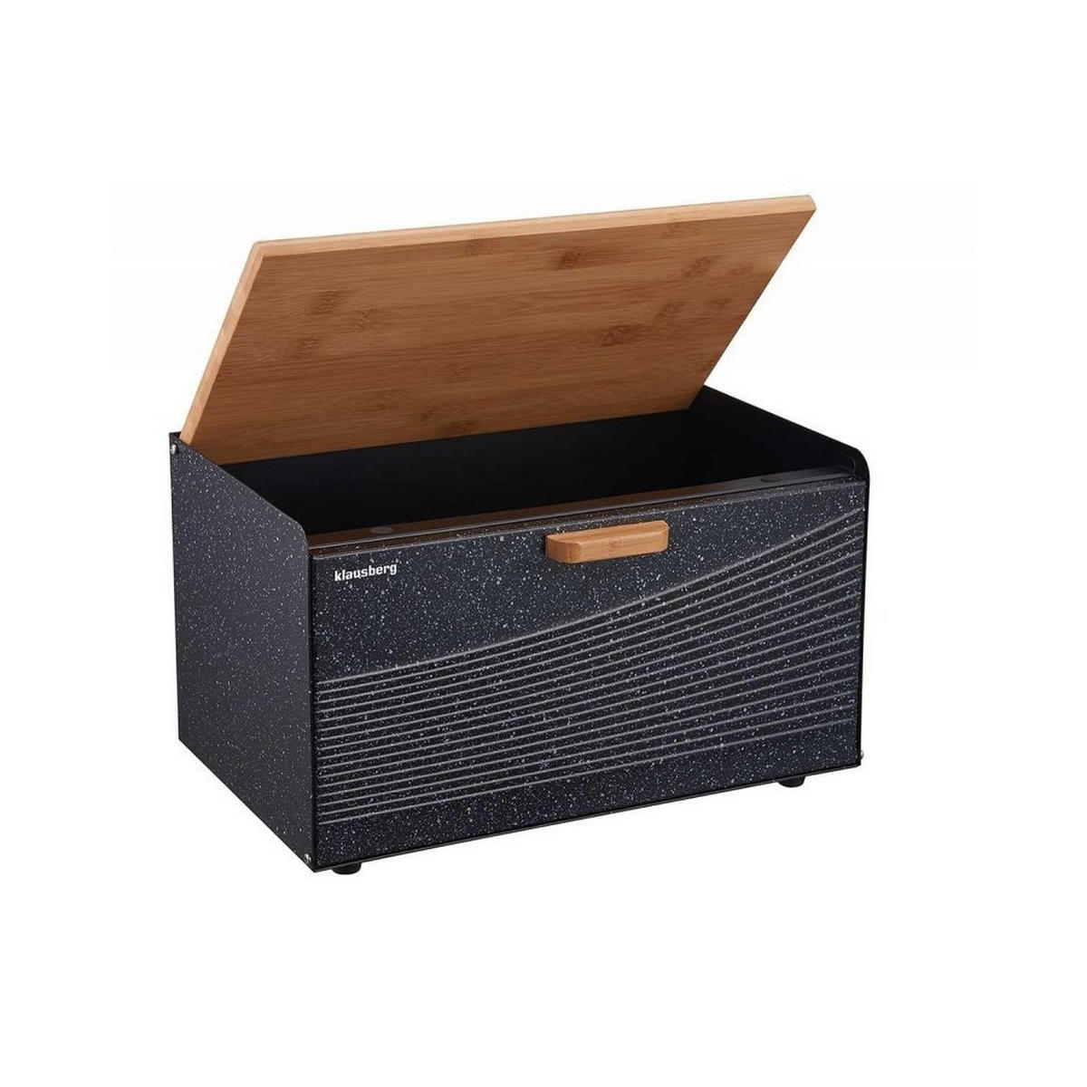 BROTKASTEN Graphit 35.5/23.5/21 cm 11743 - Graphitfarben, Holz (23.5/21/35.5cm) - Klausberg 