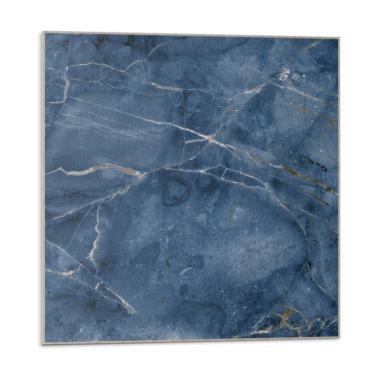 WANDPANEEL 4x 50x50 cm selbstklebend Lazurite - Dunkelblau, Kunststoff (50/1.6/50cm) - Wallfluent