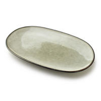 OVÁLNÝ SERVÍROVACÍ PŘÍMĚSEK, keramika, přírodní - béžová, keramika (18/2/31cm) - Mondex