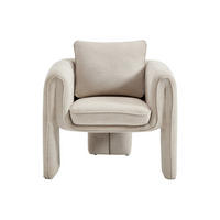 SESSEL mit gerader Rückenlehne - 1 Person - Stoff - Beige - - Beige, Textil (82/82/77cm) - Vente-Unique