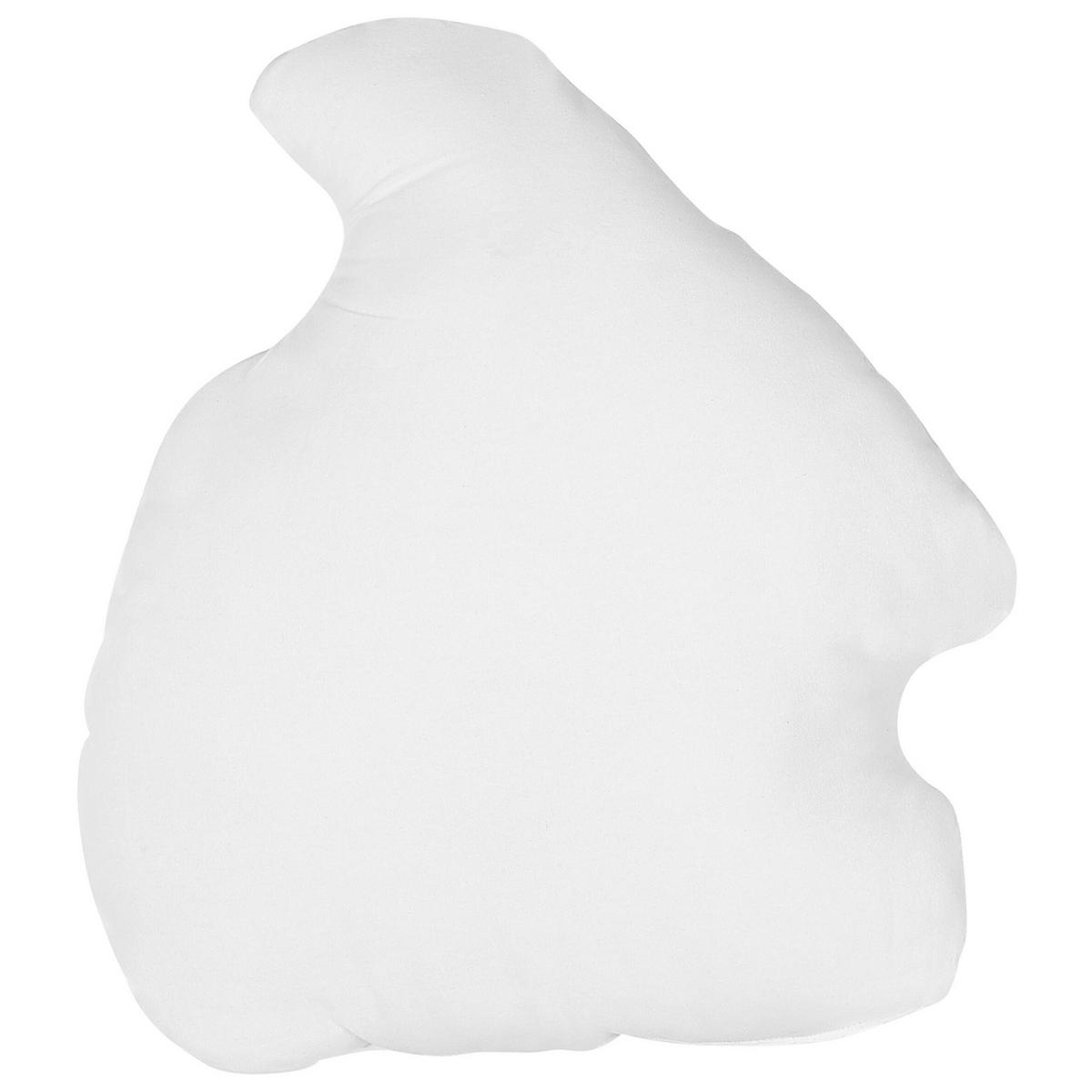 DEKOKISSEN 2er-Set Weiß 42/48 cm Kolkata - Weiß, Naturmaterialien/Textil (42/48cm) - Beliani
