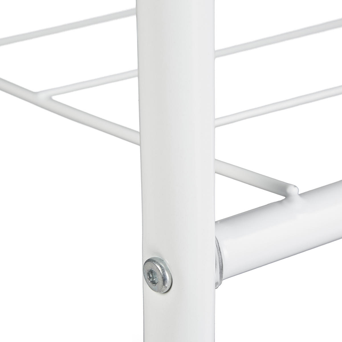 KLEIDERSTÄNDER - Weiß, Metall (60/158/33cm) - Relaxdays