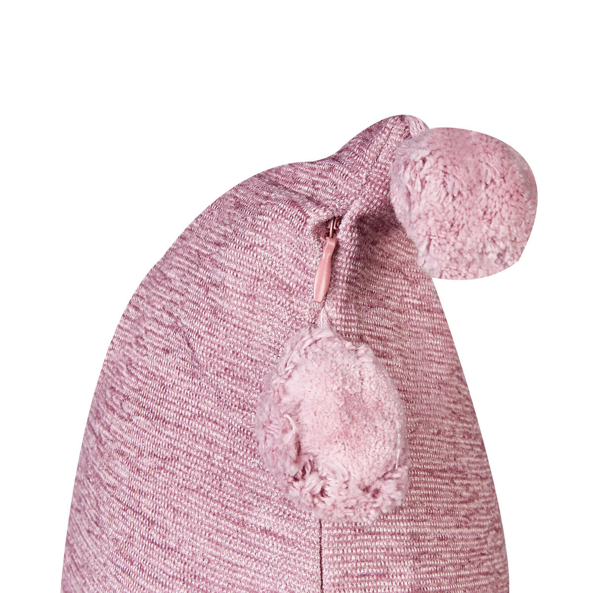 Dekokissen 2er-Set Rosa 45/45 cm Jasmine - Hellrosa, Textil (45/45cm) - Beliani