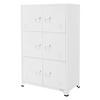 AKTENSCHRANK - Weiß, Metall (40/120/75cm) - ML-DESIGN