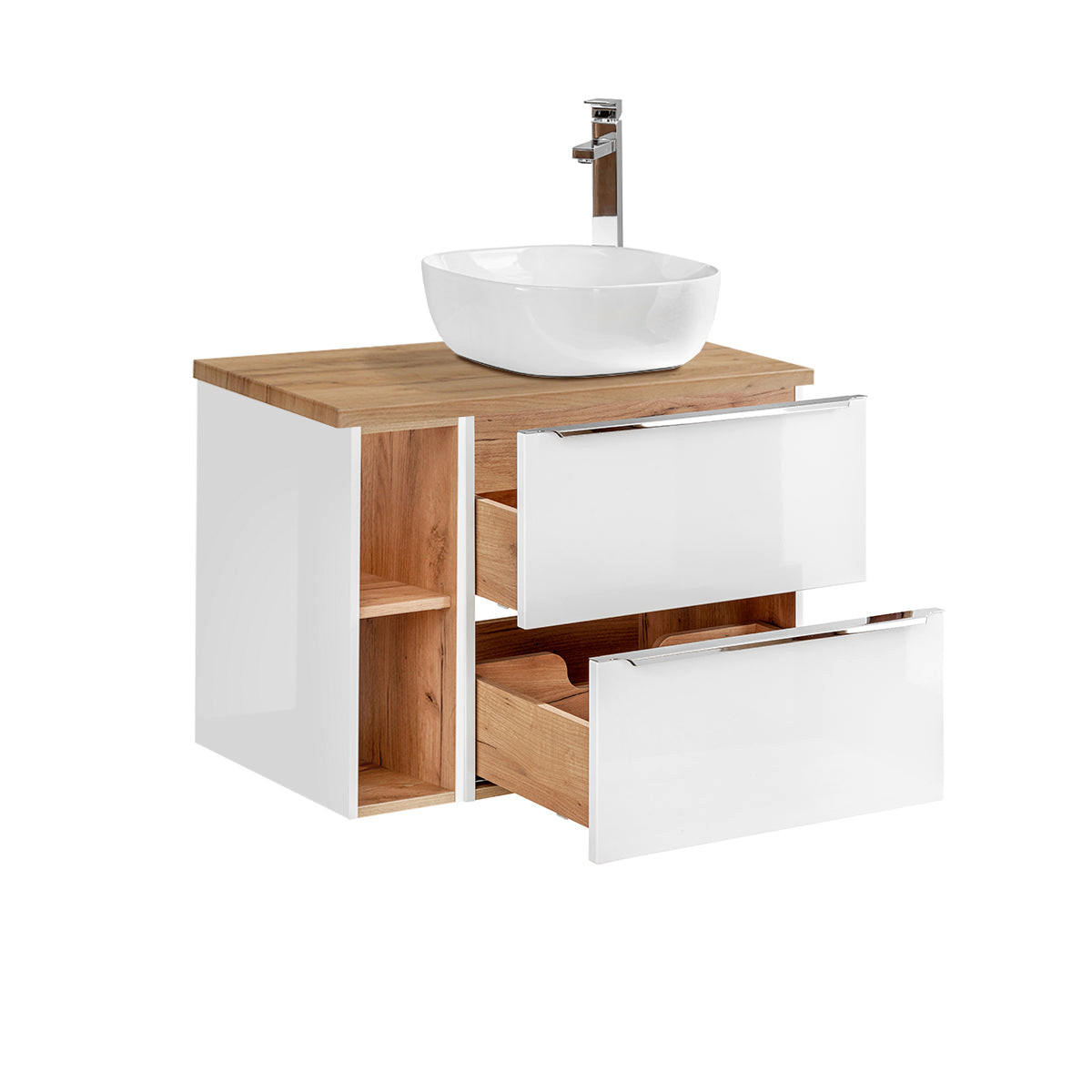 WASCHTISCH 80.4cm April Weiß - Weiß, Holzwerkstoff (80.4/59/46cm) - Petits-meubles