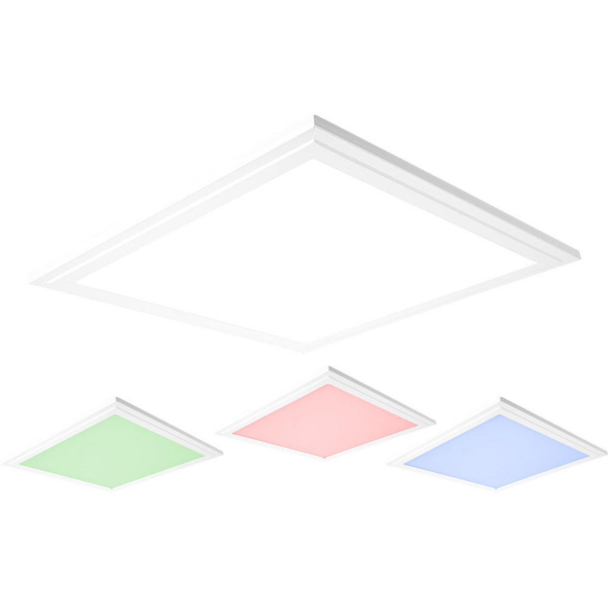 LED PANEL Weiß Kunststoff - Weiß, Metall (30/30/11cm)