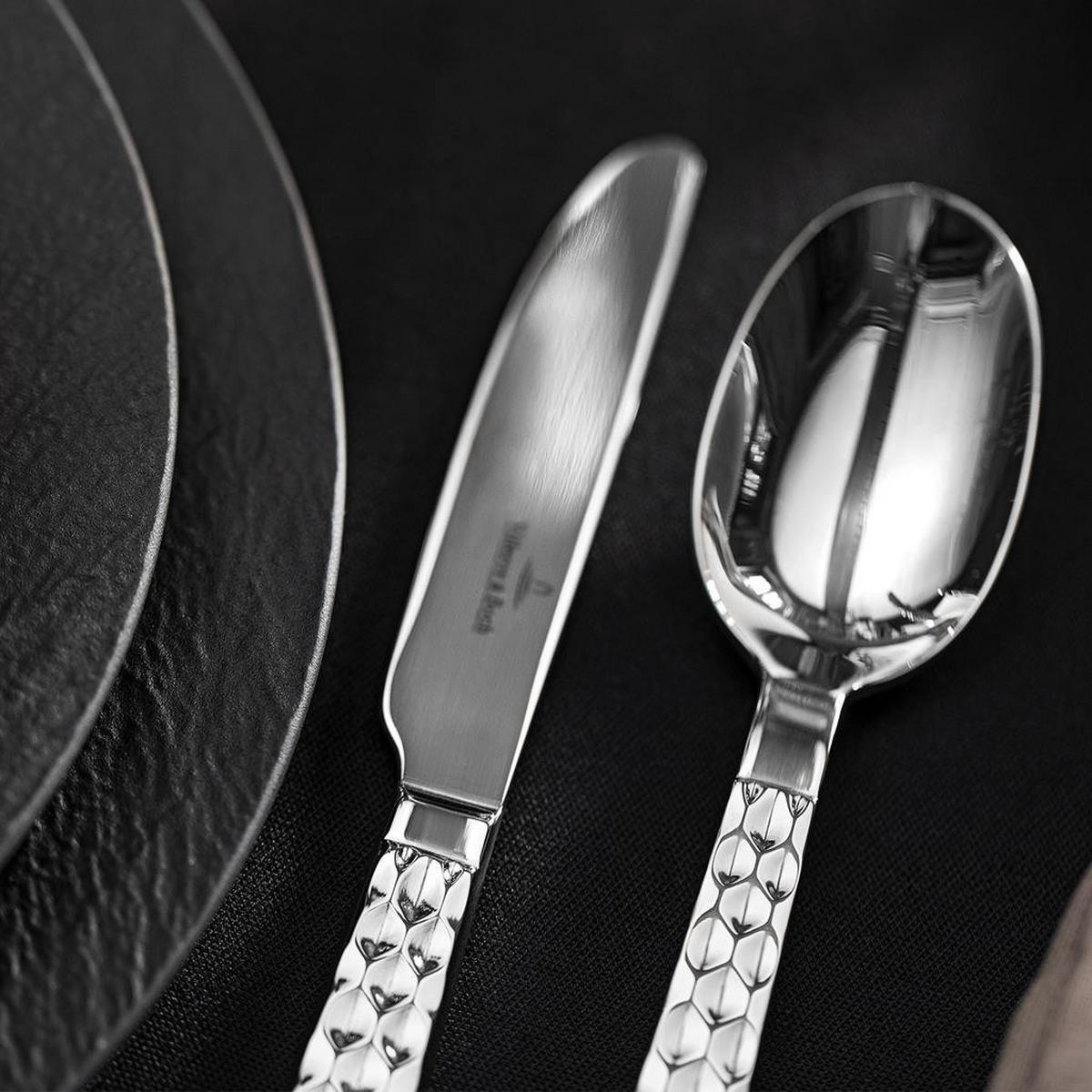 TAFELBESTECK Boston silber 24er Set - Silberfarben, Metall - Villeroy & Boch