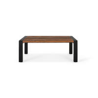 COUCHTISCH aus Teakholz und Metall - Braun, Holz (120/90/46cm) - Giner y Colomer