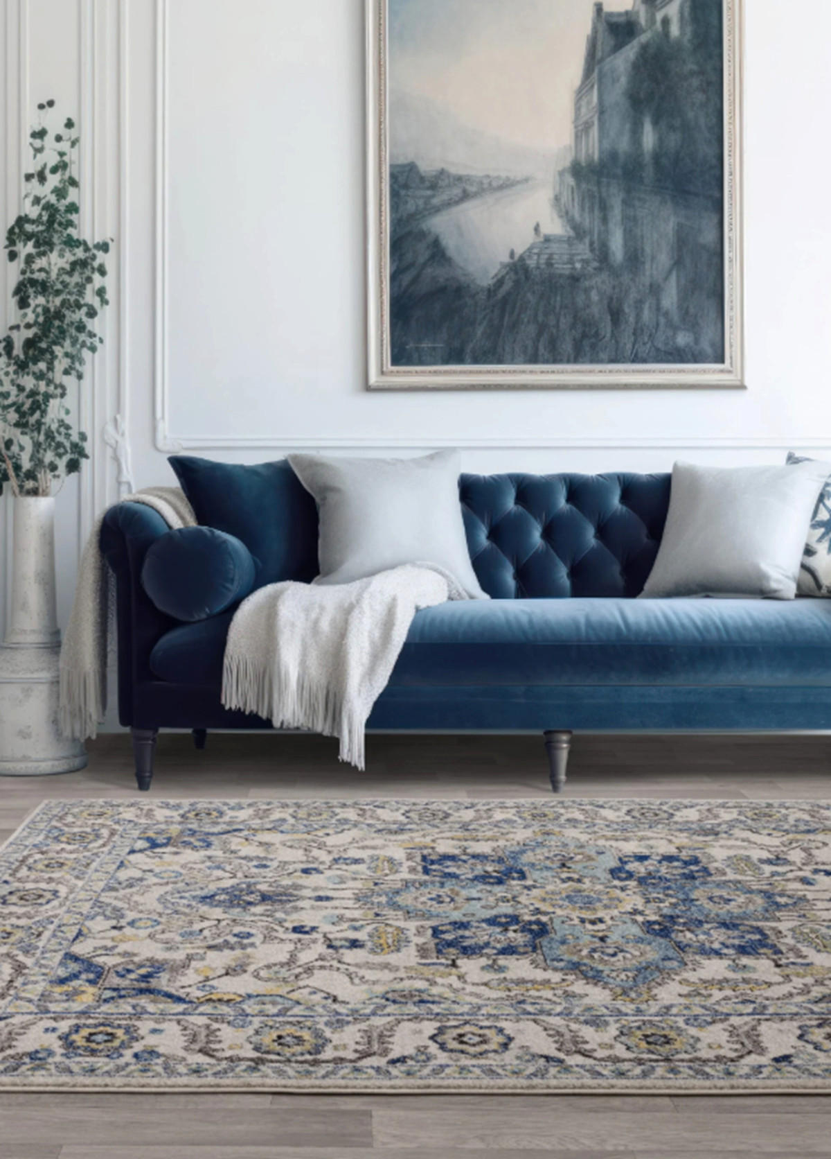 TEPPICH Orient CYRUS Blau 120 x 170 cm - Blau, Textil (120/170cm) - Novatrend