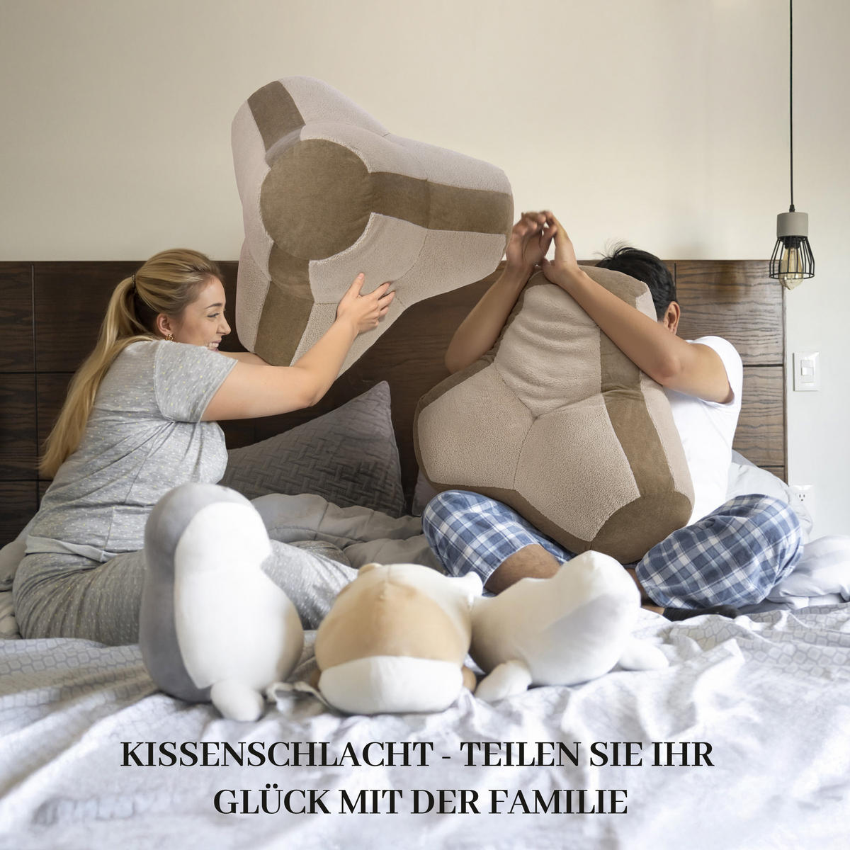 KISSEN Tetrapod Mehrere Funktionen - Hellbraun, Textil (24/70cm) - Vercart